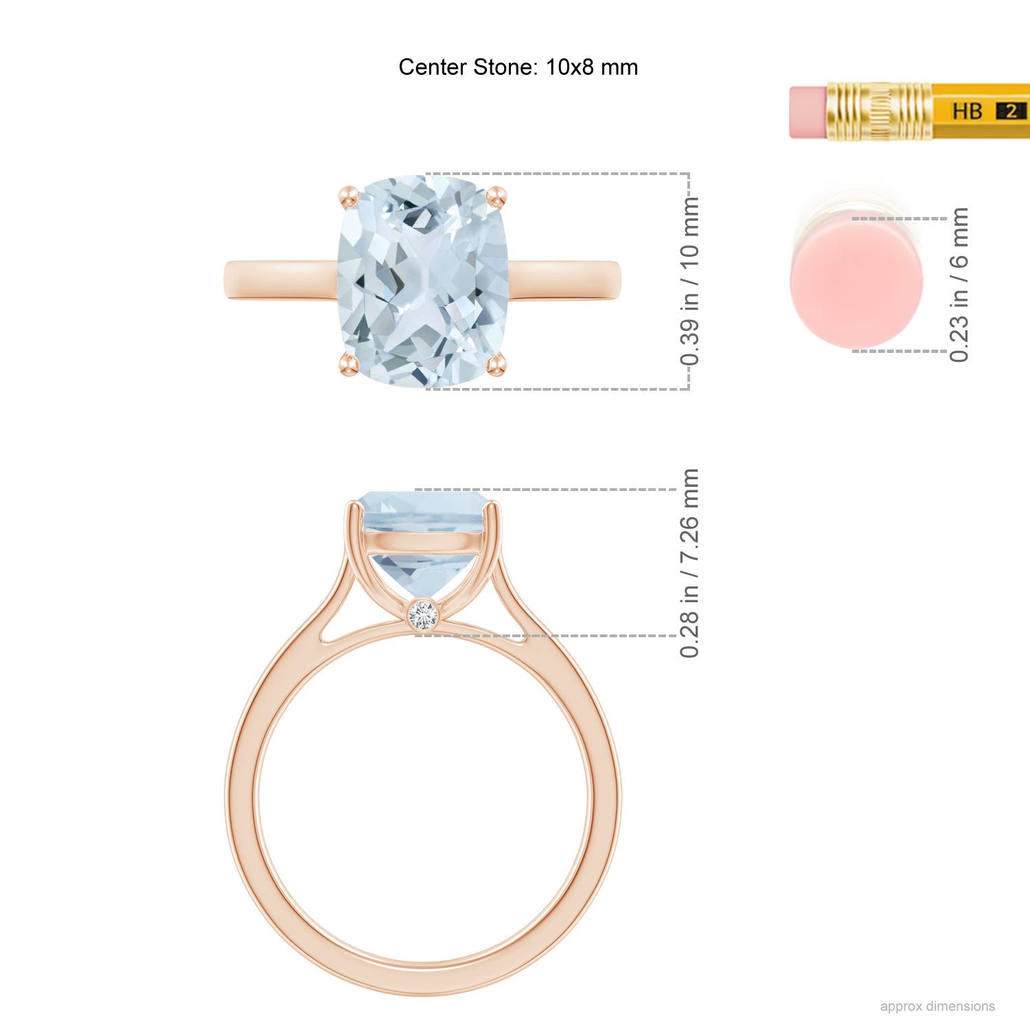 A - Aquamarine / 2.47 CT / 14 KT Rose Gold