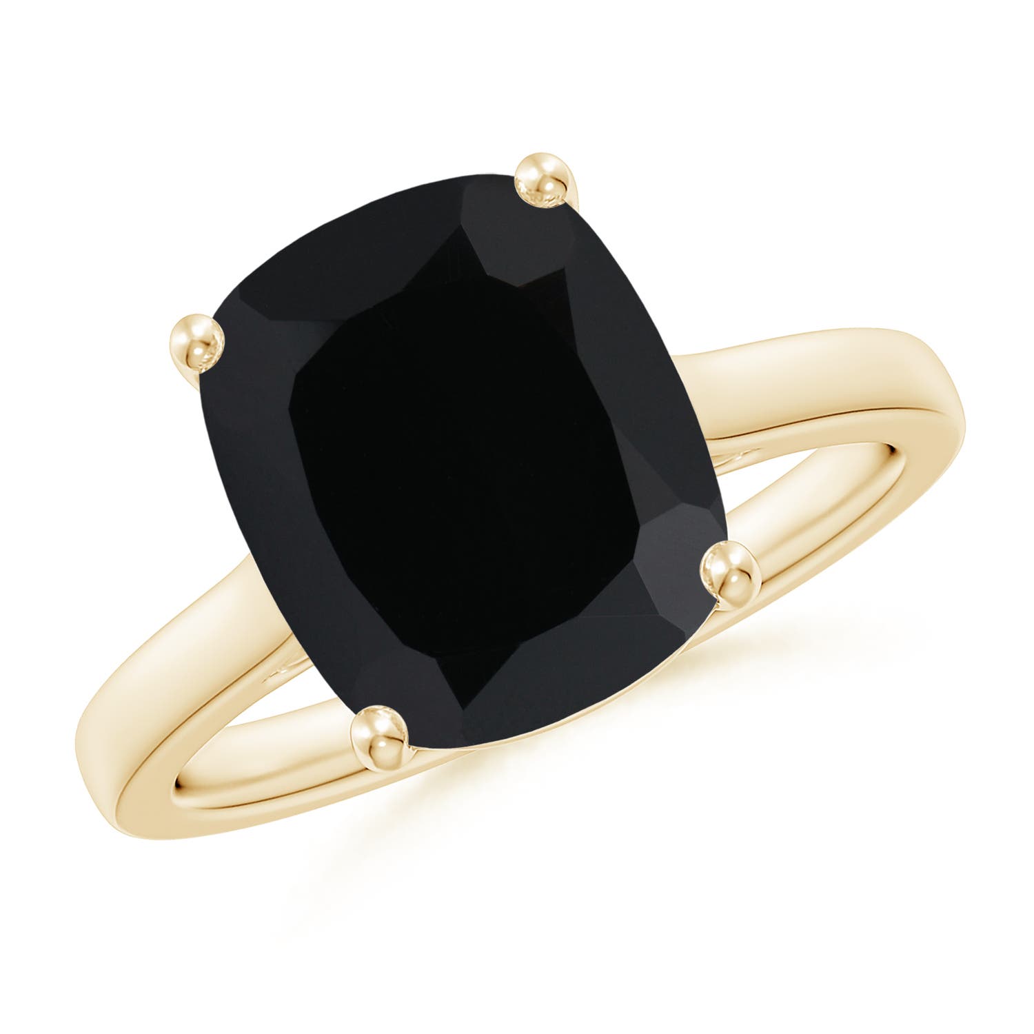 AAA - Black Onyx / 3.78 CT / 14 KT Yellow Gold