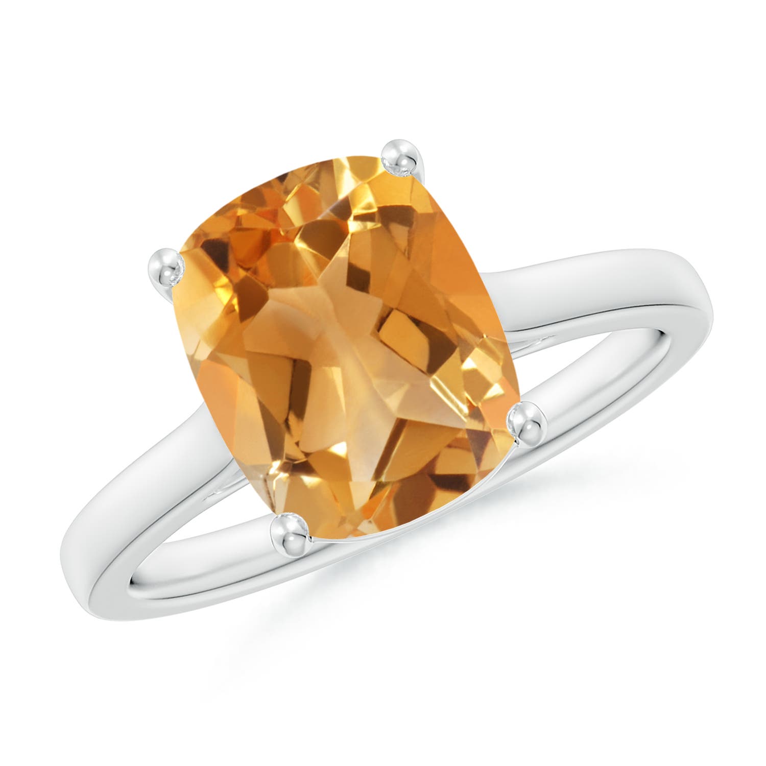 A - Citrine / 2.67 CT / 14 KT White Gold