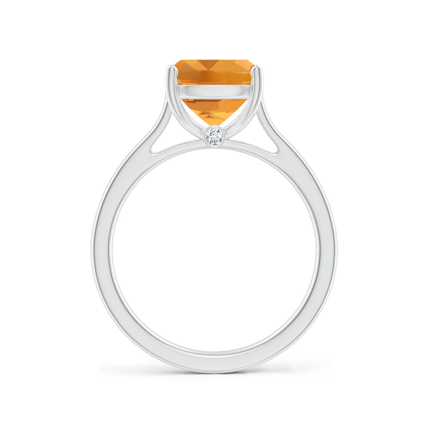 AA - Citrine / 2.67 CT / 14 KT White Gold