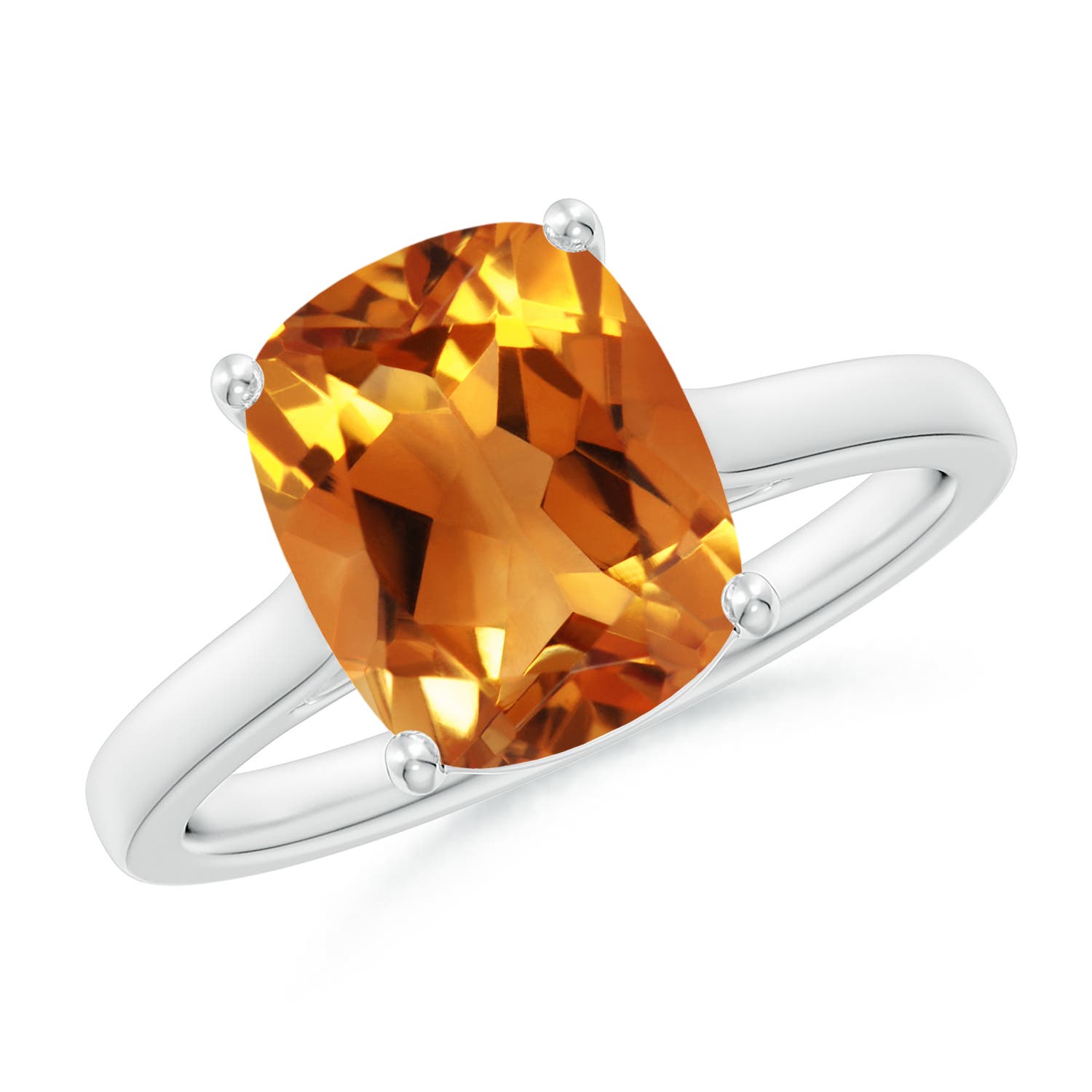 AAA - Citrine / 2.67 CT / 14 KT White Gold