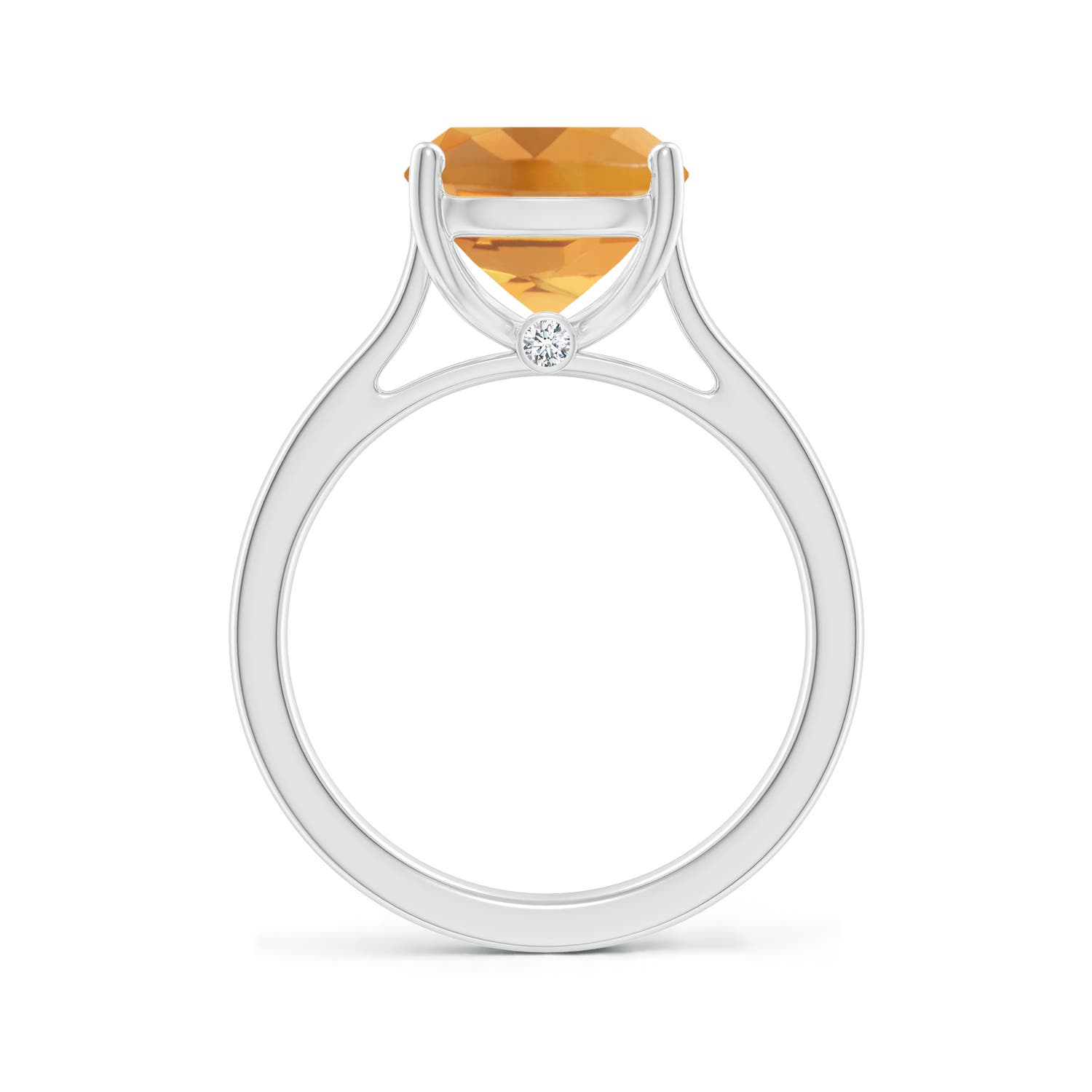 A - Citrine / 3.73 CT / 14 KT White Gold