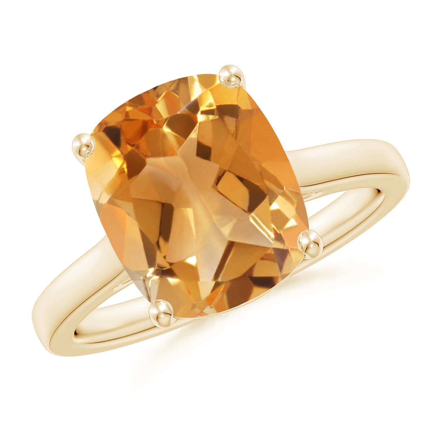 A - Citrine / 3.73 CT / 14 KT Yellow Gold