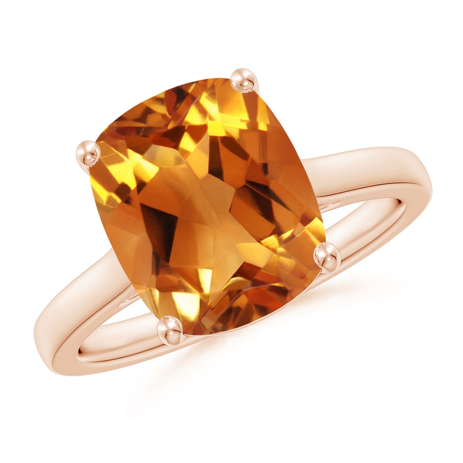 AAA - Citrine / 3.73 CT / 14 KT Rose Gold