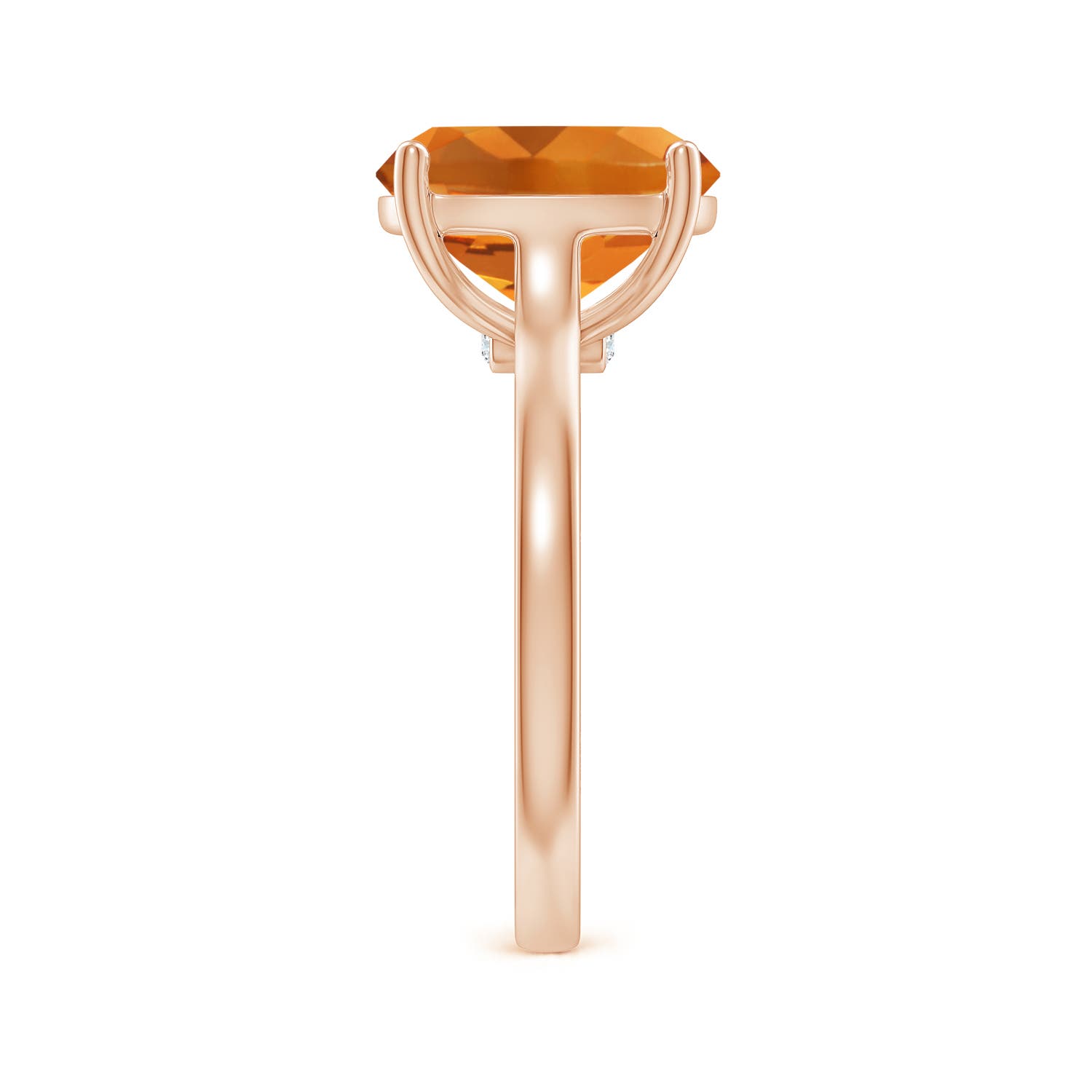 AAA - Citrine / 3.73 CT / 14 KT Rose Gold