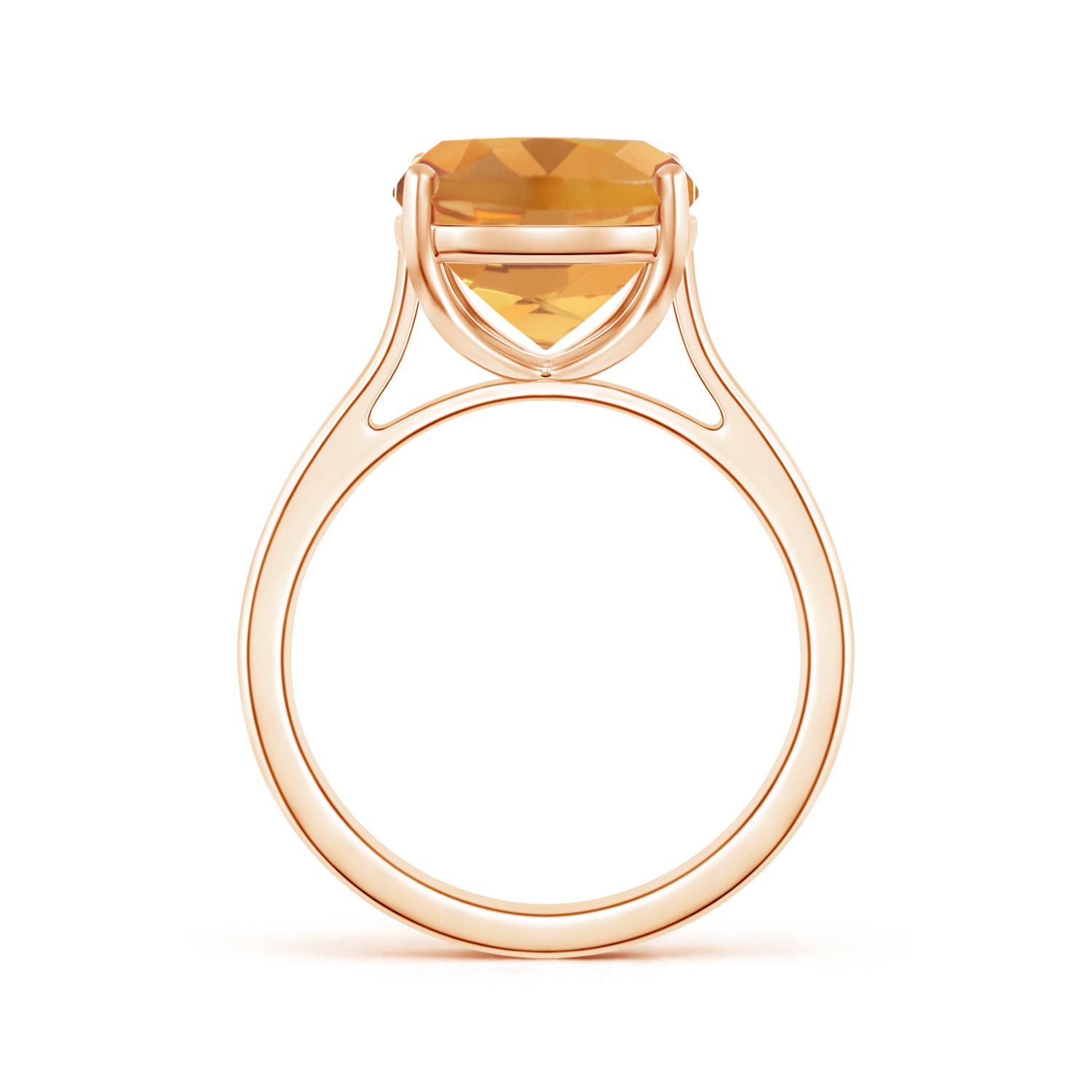 A - Citrine / 4.74 CT / 14 KT Rose Gold