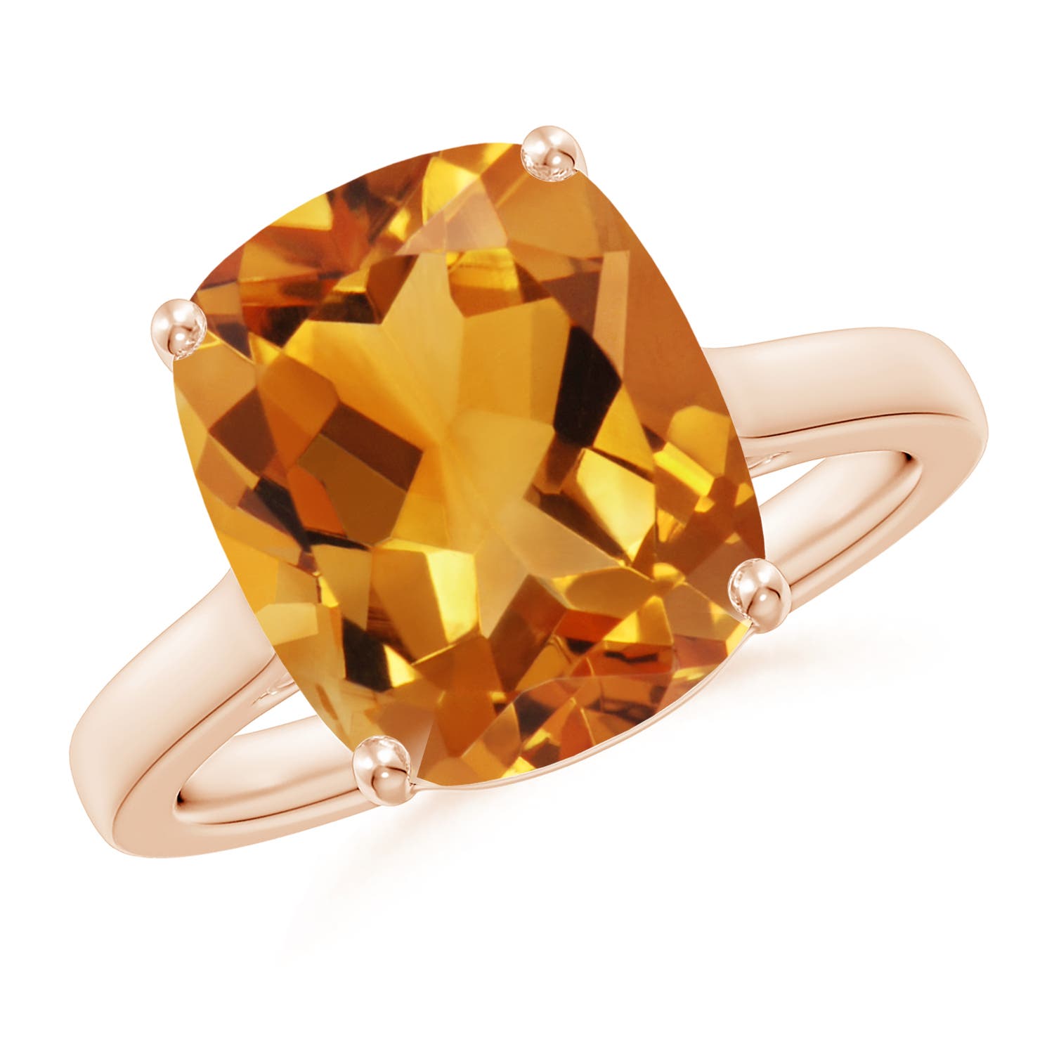 AA - Citrine / 4.74 CT / 14 KT Rose Gold