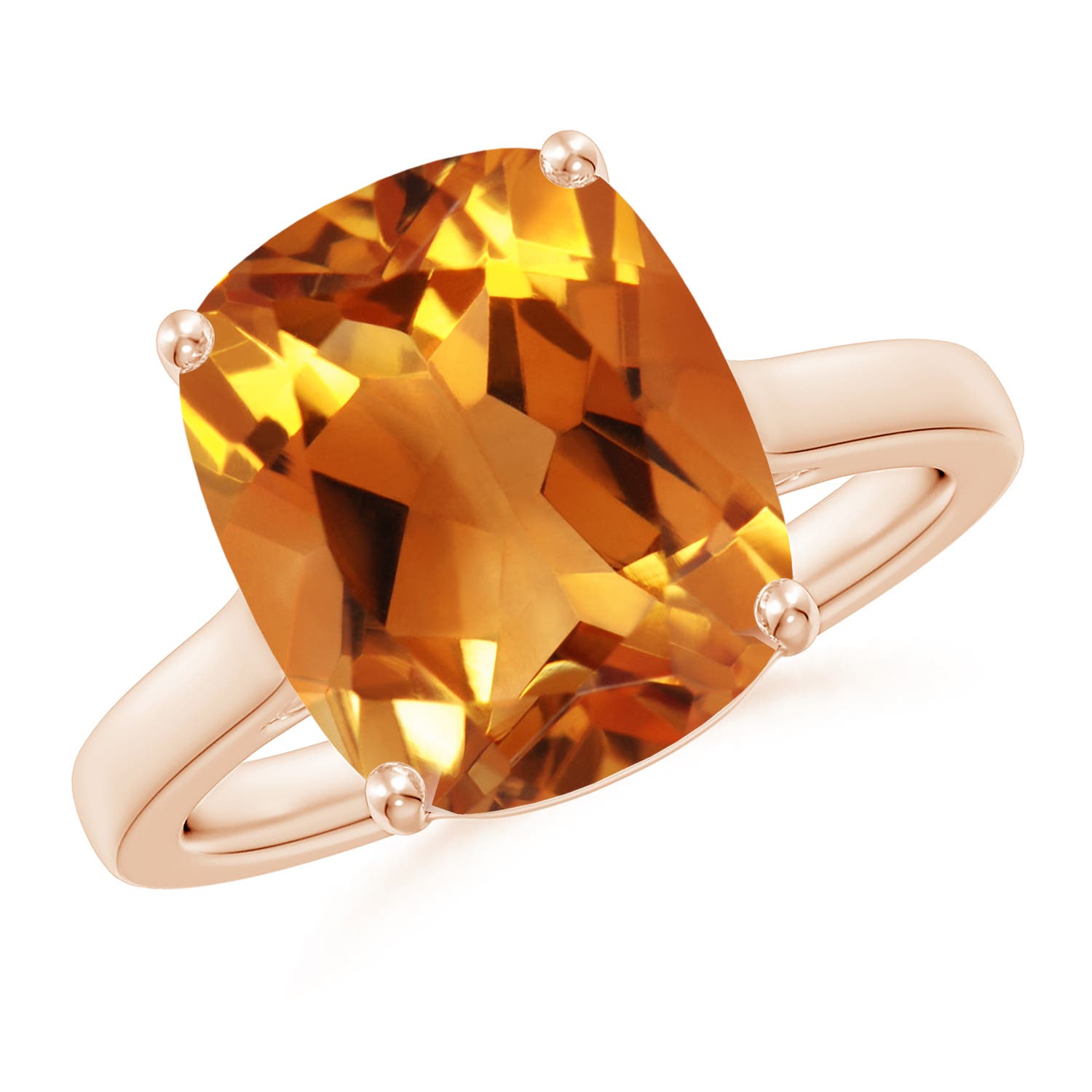 AAA - Citrine / 4.74 CT / 14 KT Rose Gold