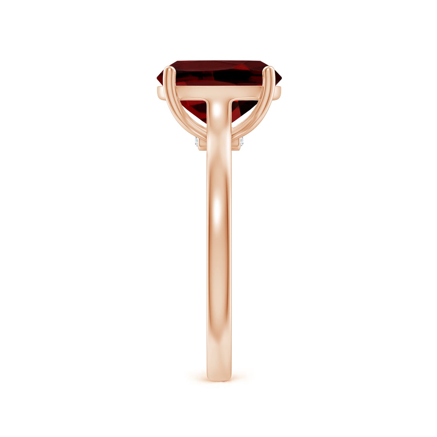 AAAA - Garnet / 3.37 CT / 14 KT Rose Gold