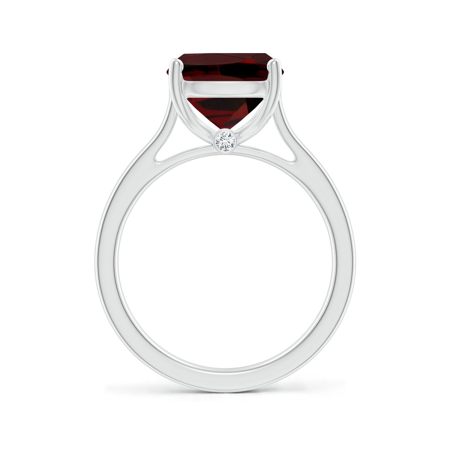 AAA - Garnet / 4.53 CT / 14 KT White Gold