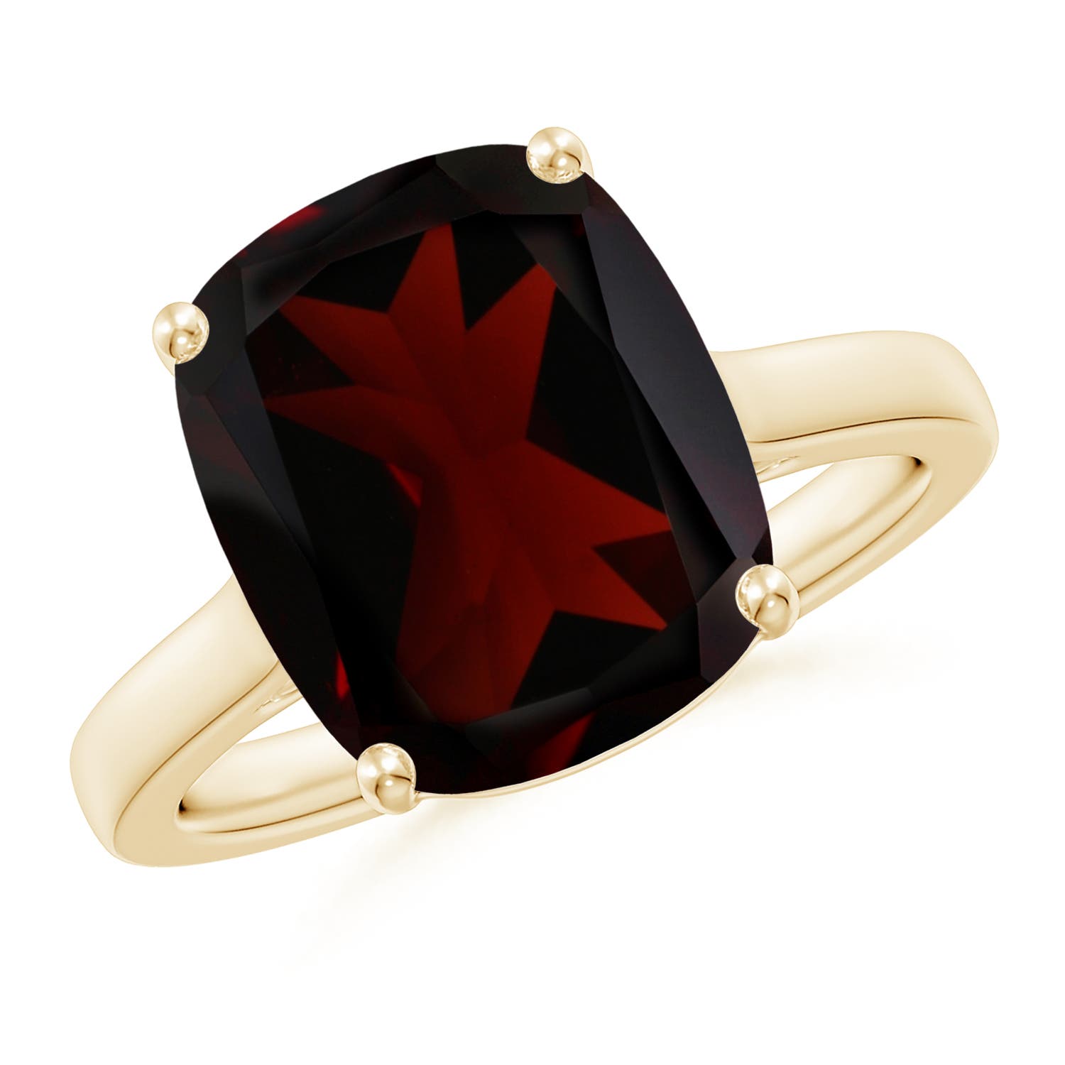 A - Garnet / 5.39 CT / 14 KT Yellow Gold