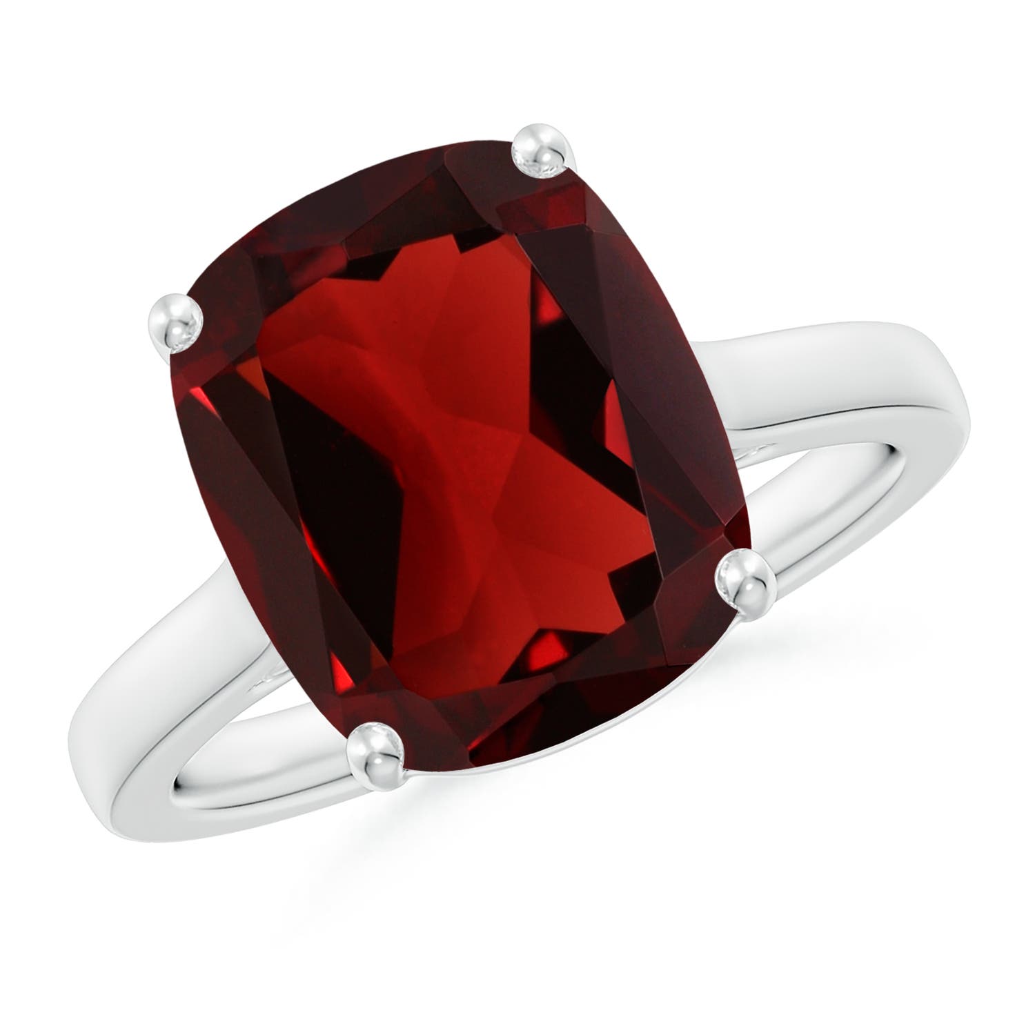 AAA - Garnet / 5.39 CT / 14 KT White Gold