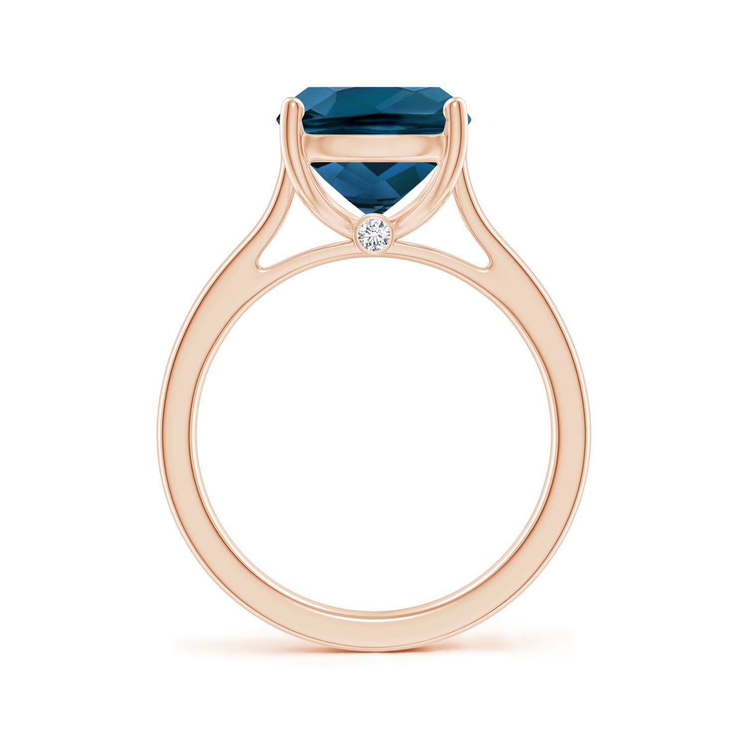 AAAA - London Blue Topaz / 4.53 CT / 14 KT Rose Gold