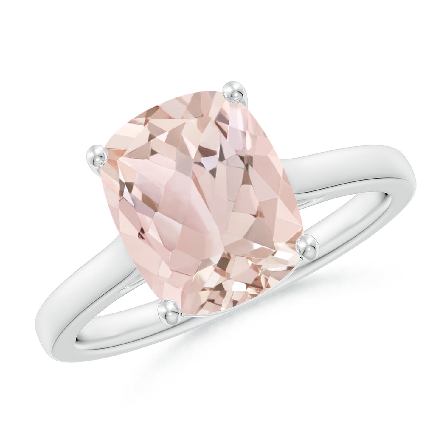 A - Morganite / 2.72 CT / 14 KT White Gold