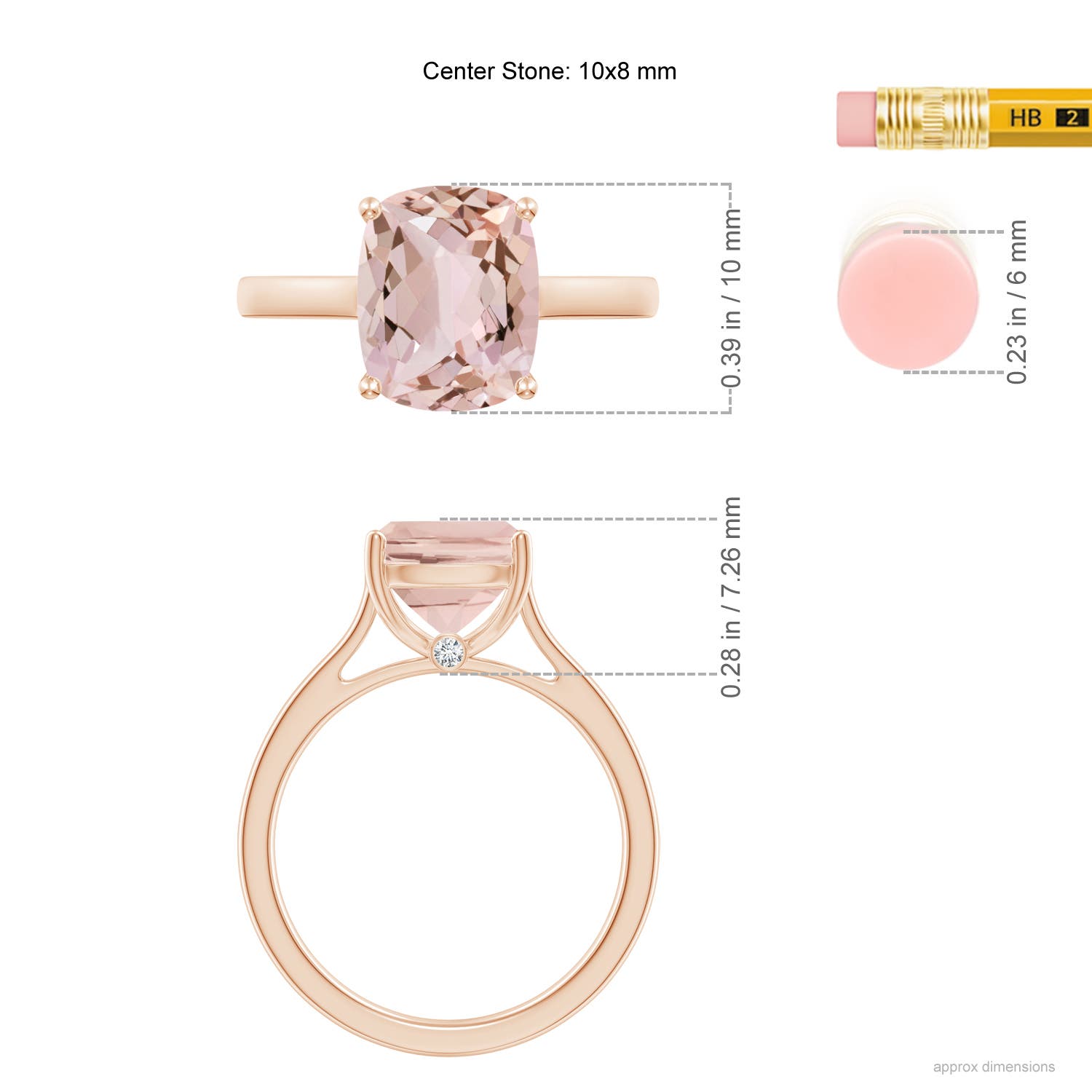 AA - Morganite / 2.72 CT / 14 KT Rose Gold