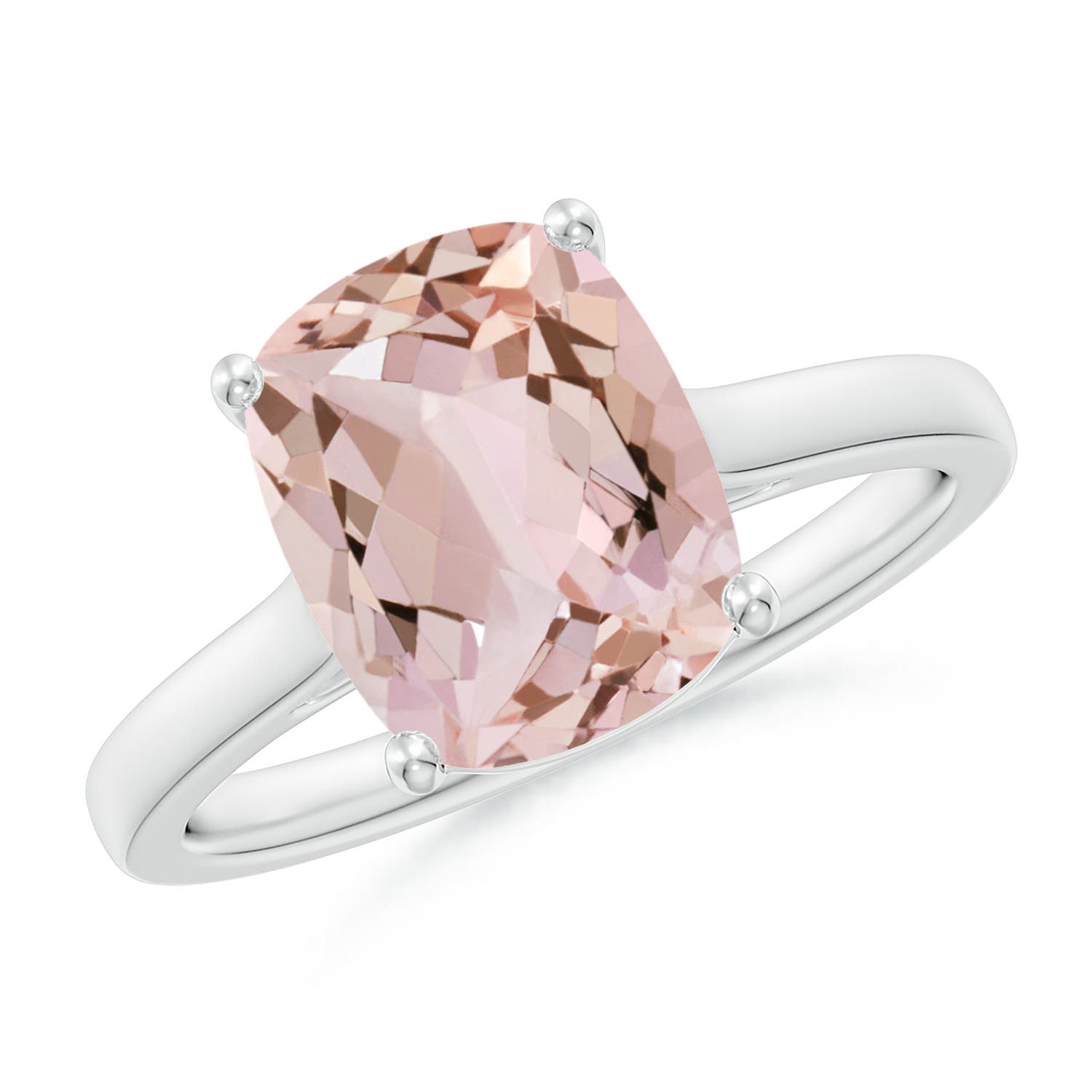 AA - Morganite / 2.72 CT / 14 KT White Gold