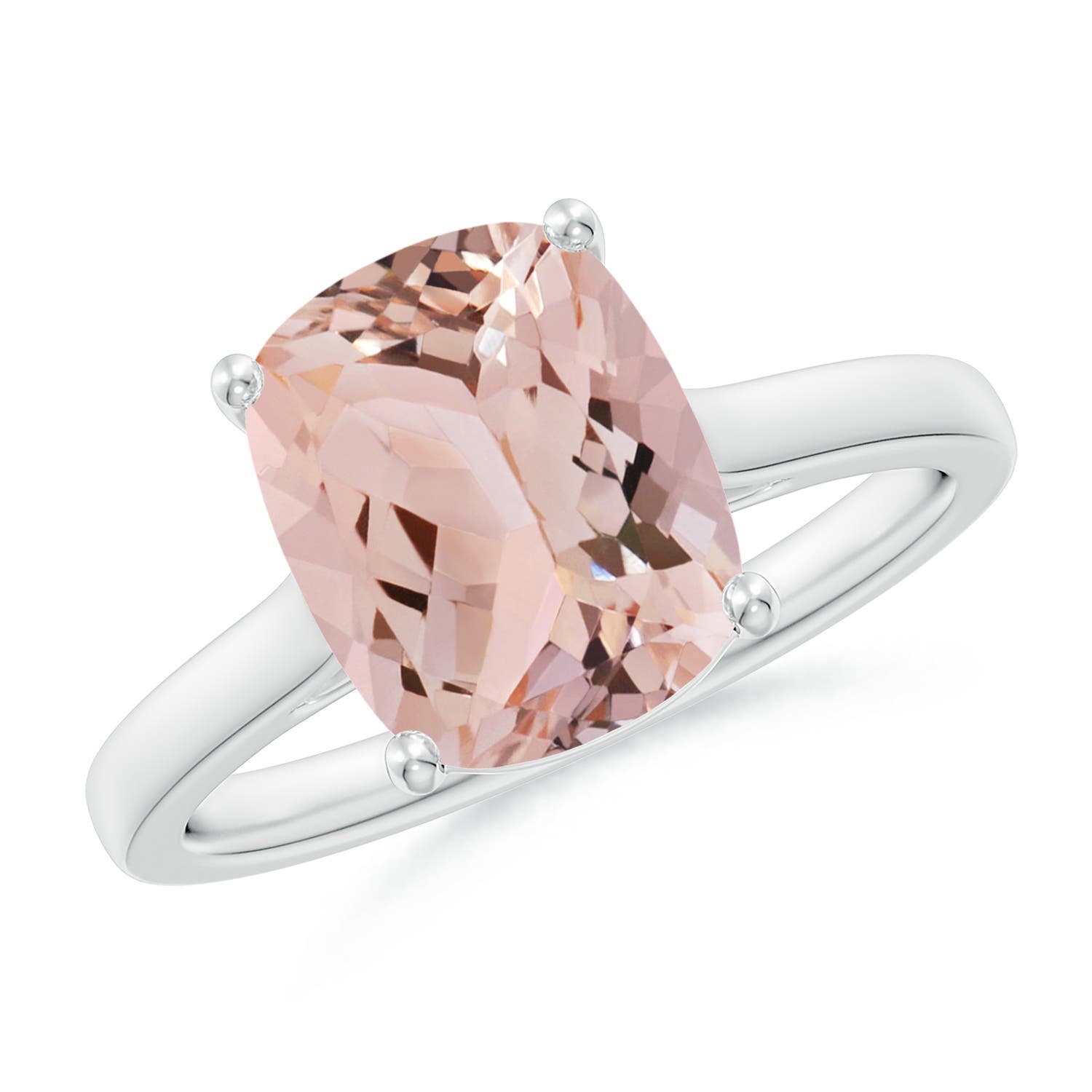 AAA - Morganite / 2.72 CT / 14 KT White Gold