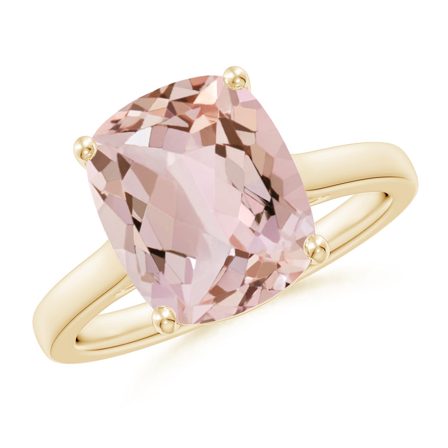 AA - Morganite / 3.93 CT / 14 KT Yellow Gold