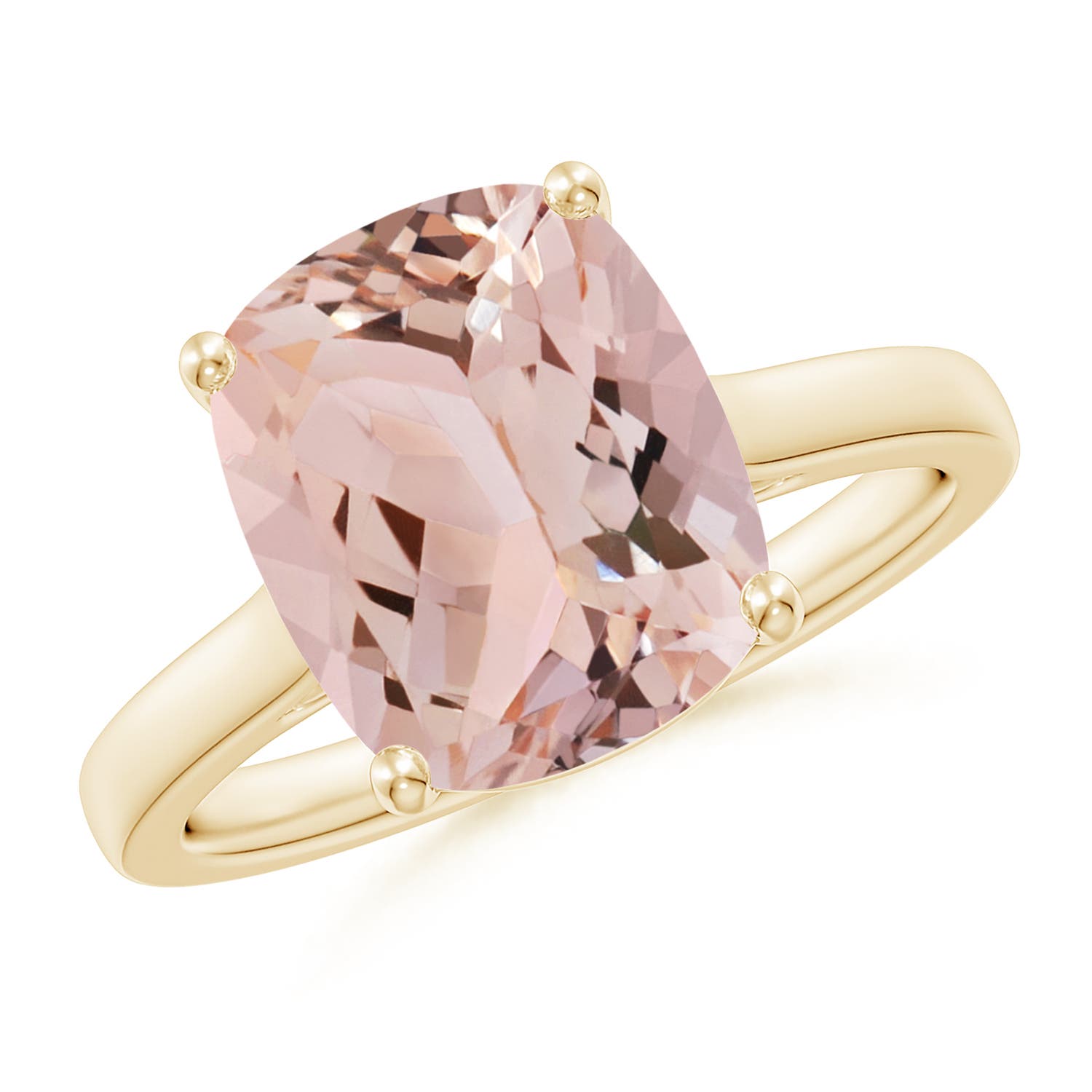 AAA - Morganite / 3.93 CT / 14 KT Yellow Gold