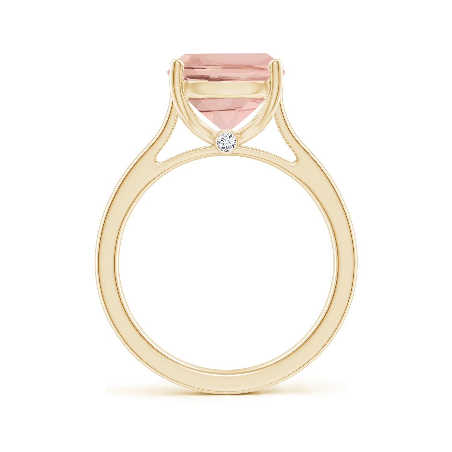 AAA - Morganite / 3.93 CT / 14 KT Yellow Gold