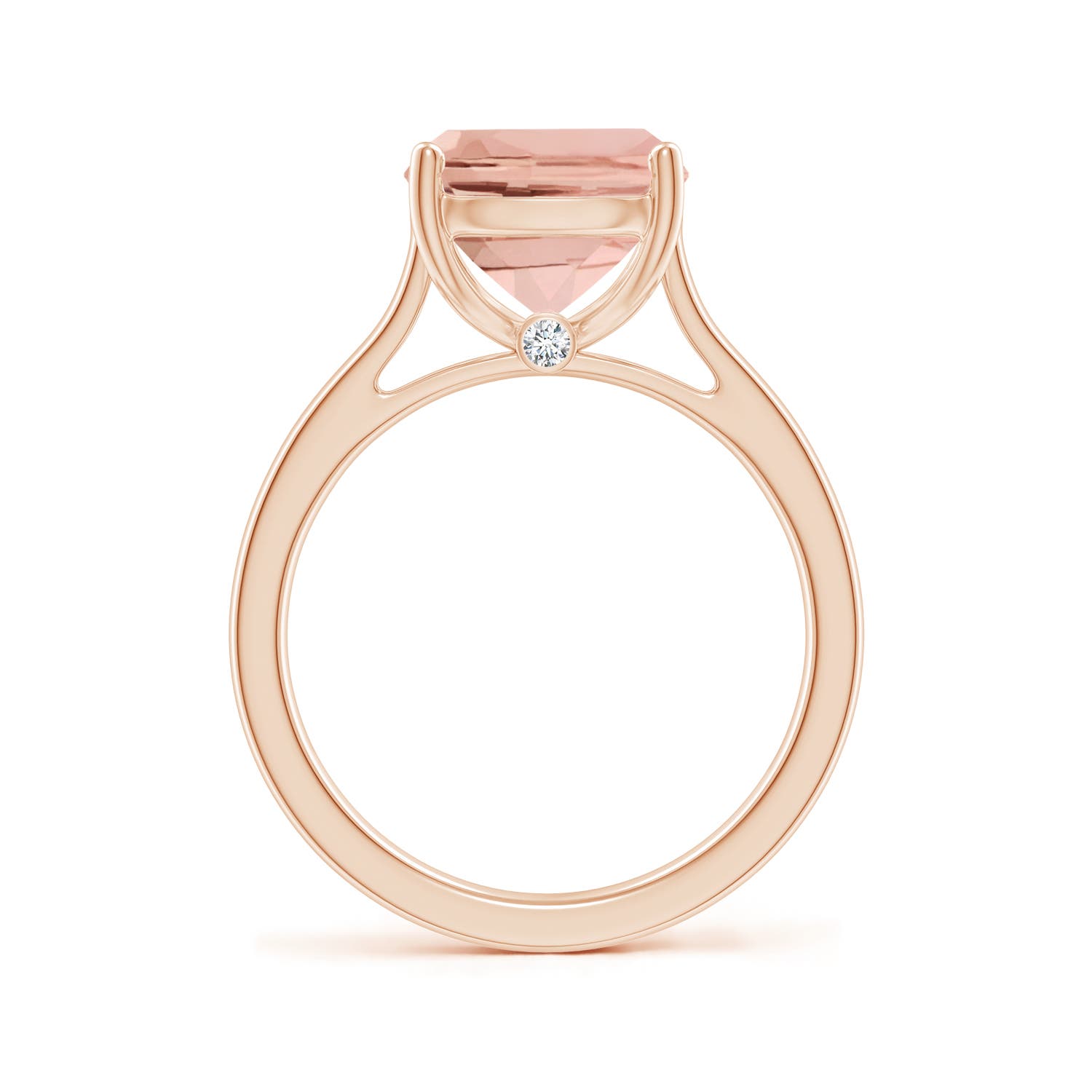 AAAA - Morganite / 3.93 CT / 14 KT Rose Gold