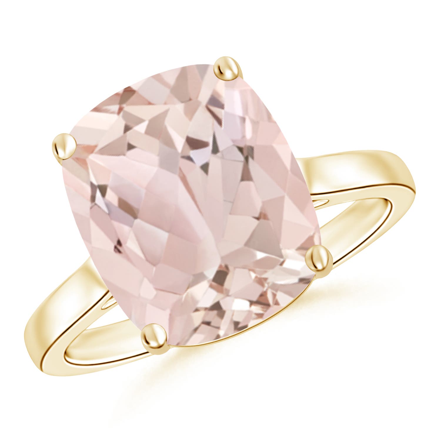 A - Morganite / 4.04 CT / 14 KT Yellow Gold