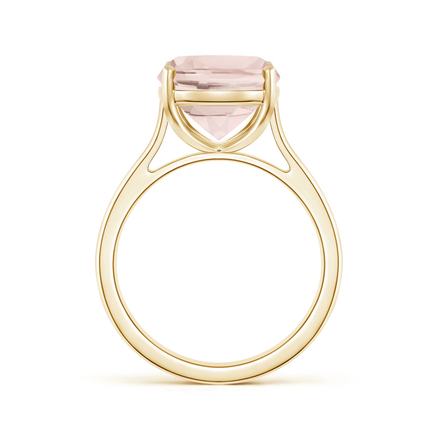 A - Morganite / 4.04 CT / 14 KT Yellow Gold