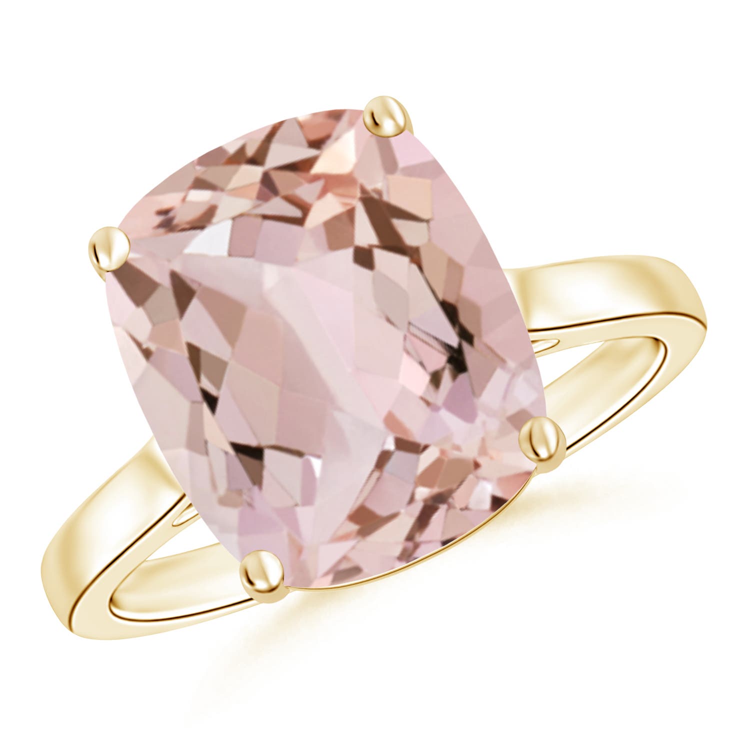 AA - Morganite / 4.04 CT / 14 KT Yellow Gold