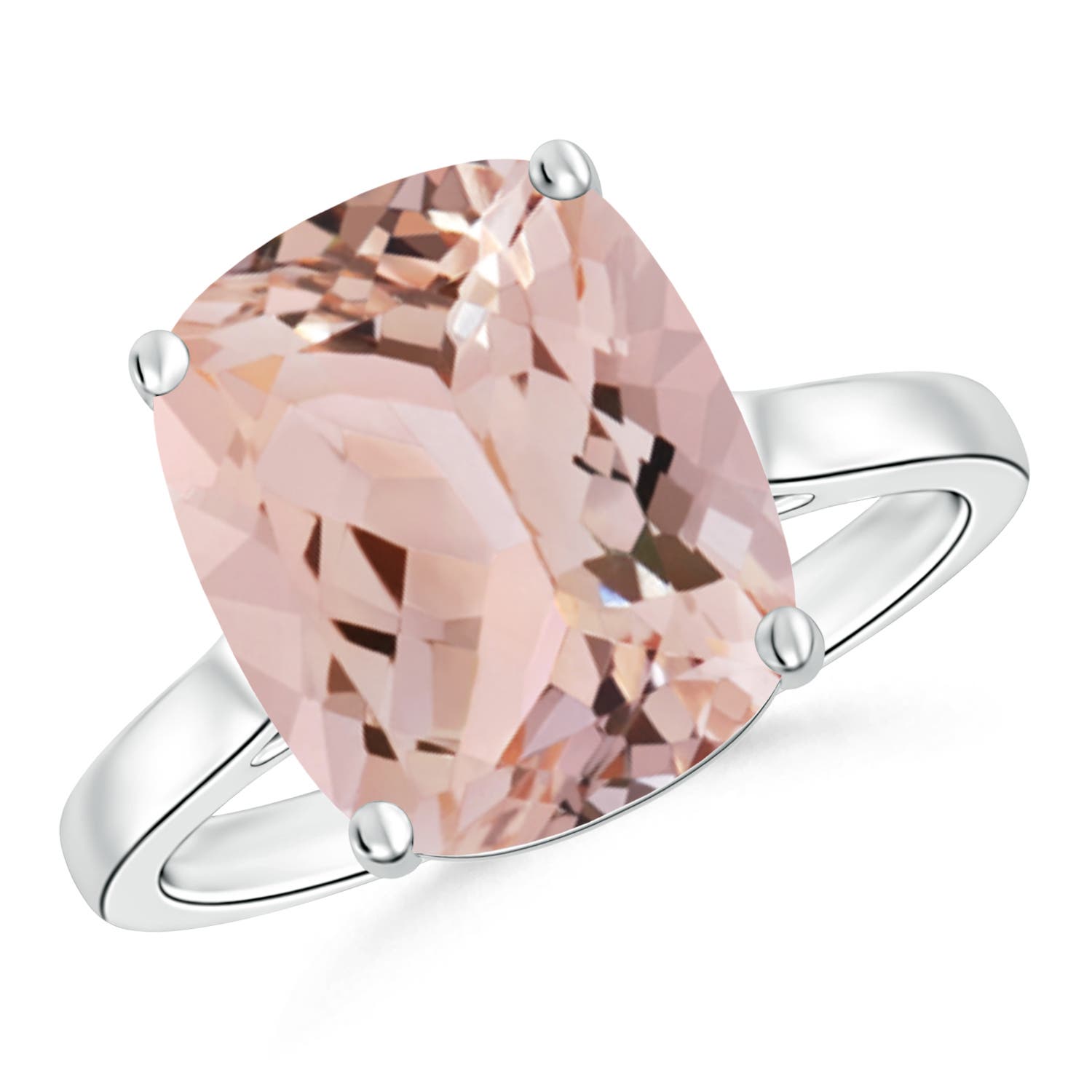 AAA - Morganite / 4.04 CT / 14 KT White Gold