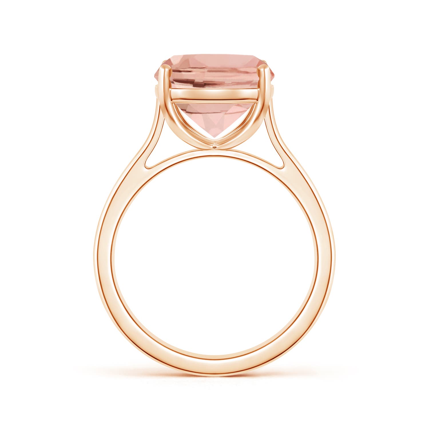 AAAA - Morganite / 4.04 CT / 14 KT Rose Gold