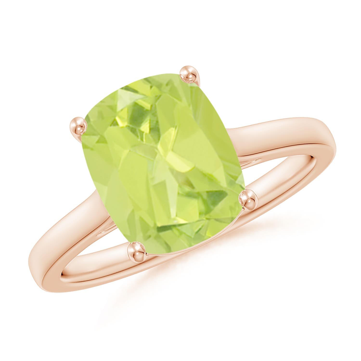 A - Peridot / 2.92 CT / 14 KT Rose Gold