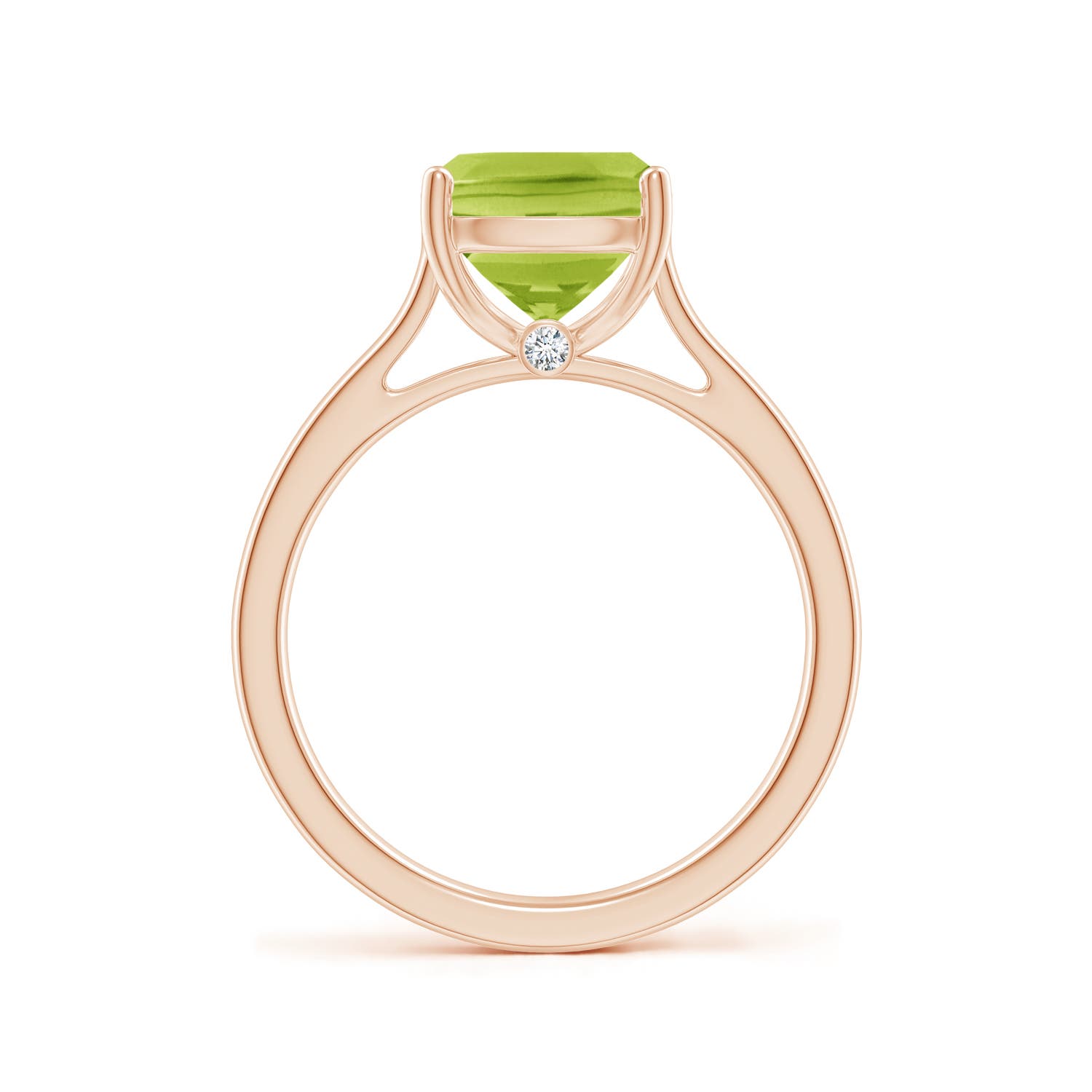 AA - Peridot / 2.92 CT / 14 KT Rose Gold