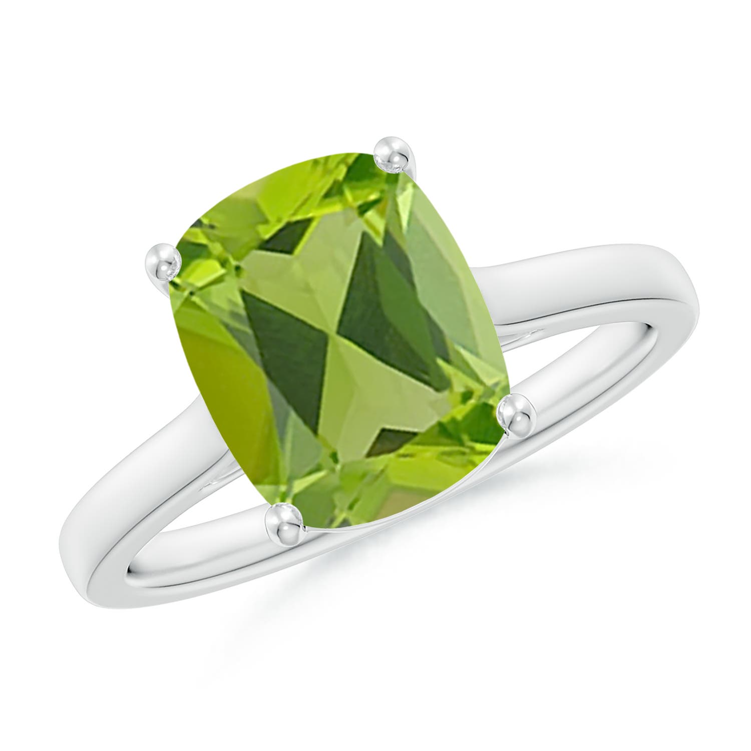 AAA - Peridot / 2.92 CT / 14 KT White Gold