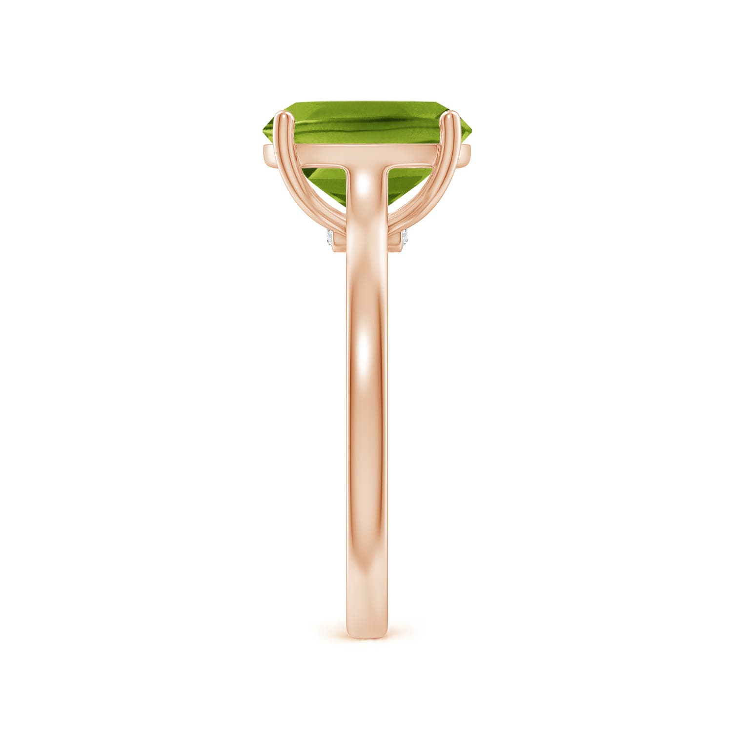 AAAA - Peridot / 2.92 CT / 14 KT Rose Gold