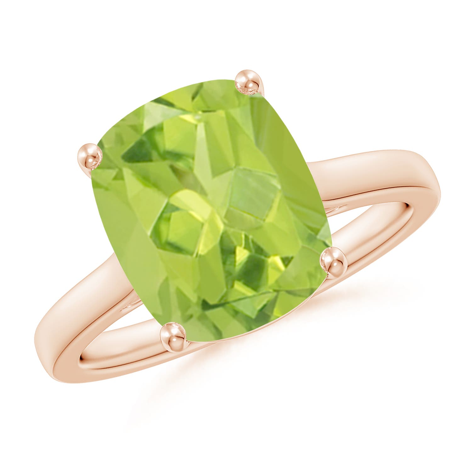 AA - Peridot / 4.03 CT / 14 KT Rose Gold