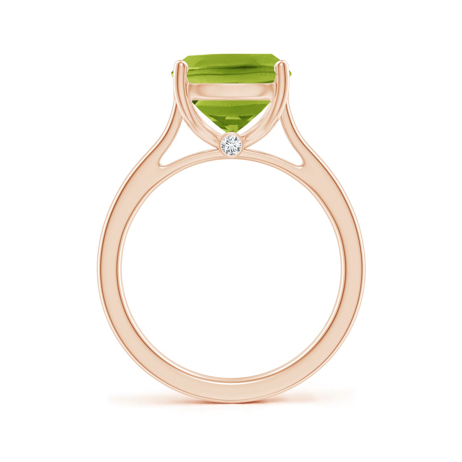 AAA - Peridot / 4.03 CT / 14 KT Rose Gold