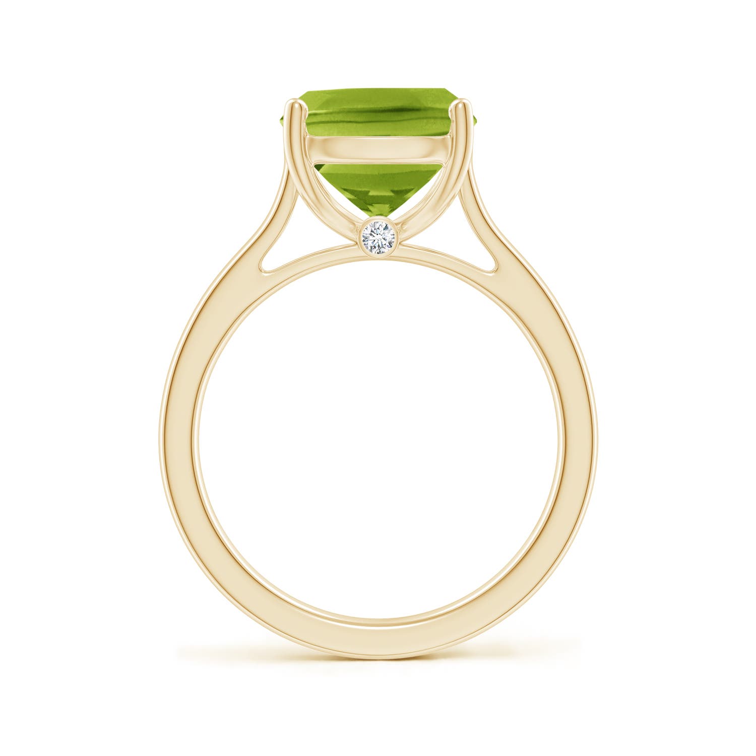 AAA - Peridot / 4.03 CT / 14 KT Yellow Gold