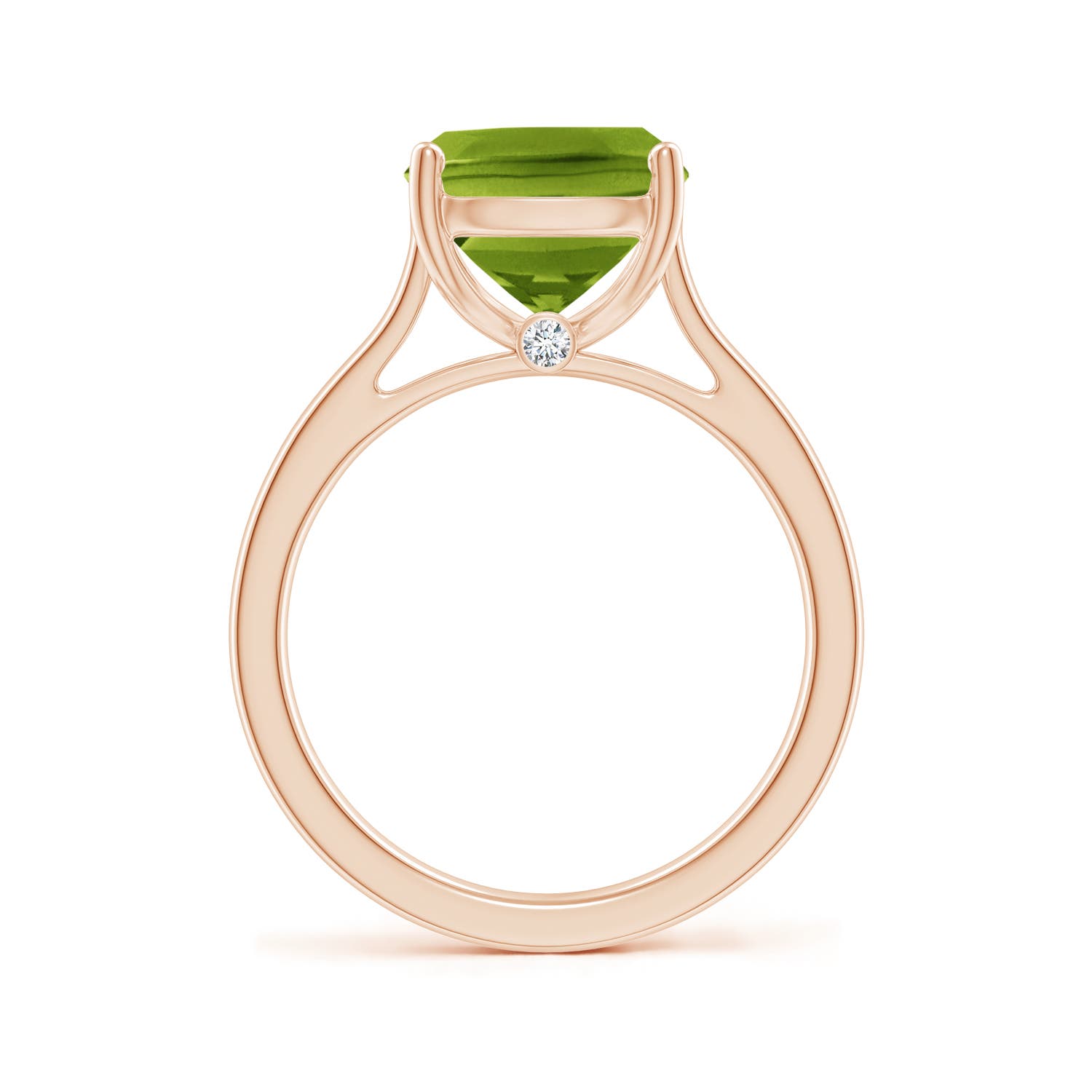 AAAA - Peridot / 4.03 CT / 14 KT Rose Gold