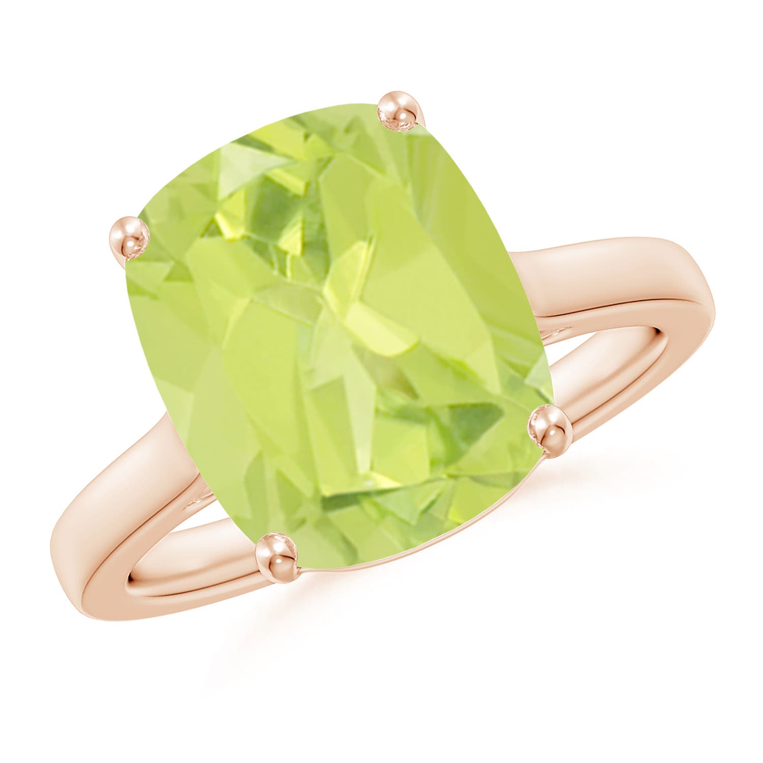 A - Peridot / 5.54 CT / 14 KT Rose Gold