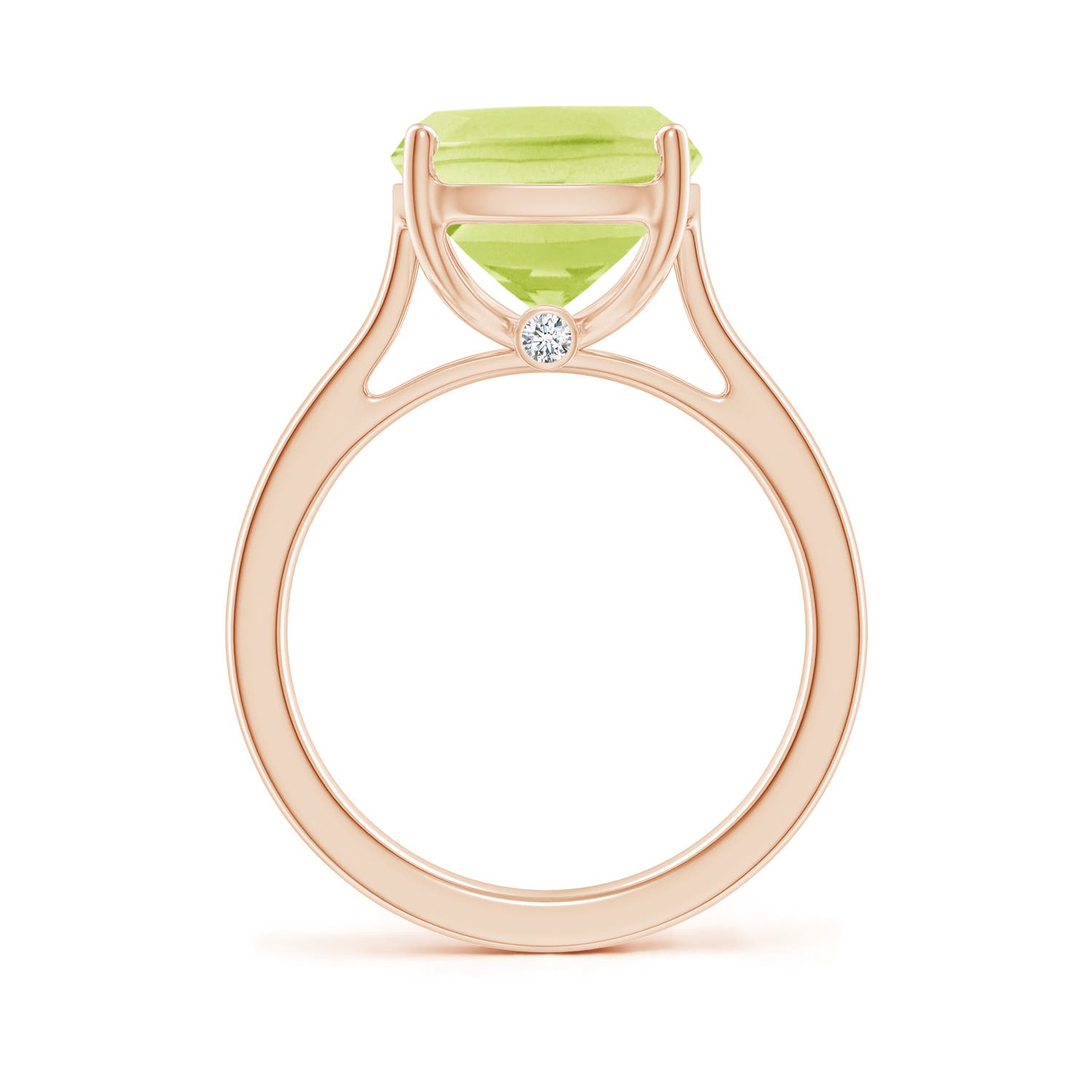 A - Peridot / 5.54 CT / 14 KT Rose Gold