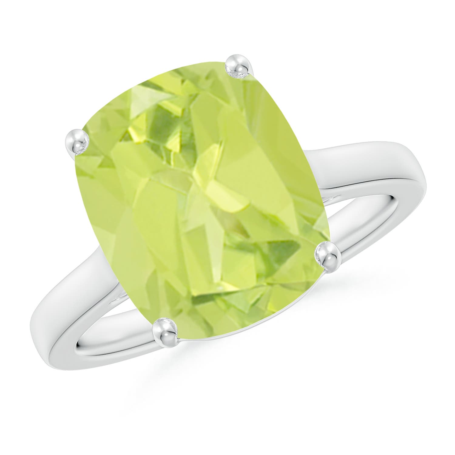 A - Peridot / 5.54 CT / 14 KT White Gold