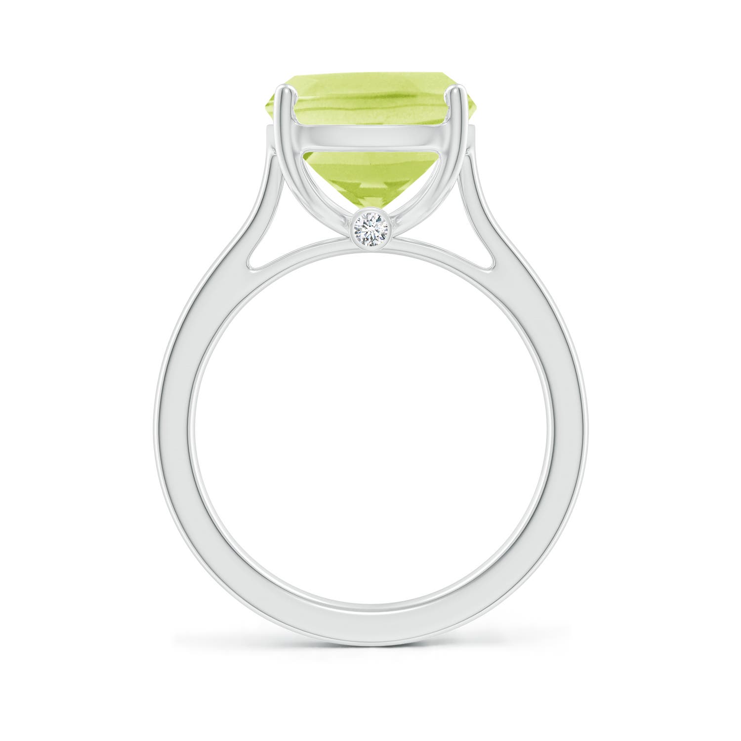 A - Peridot / 5.54 CT / 14 KT White Gold