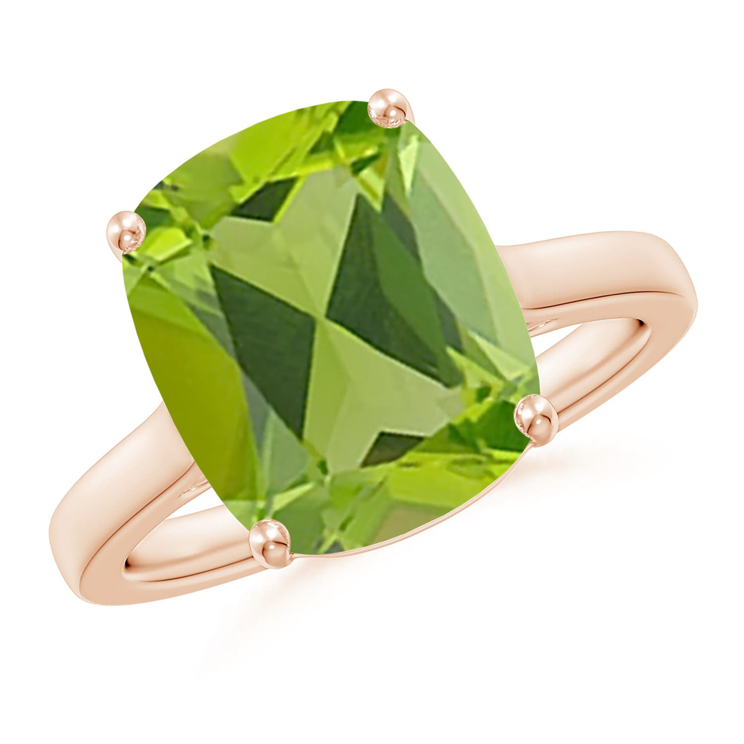 AAA - Peridot / 5.54 CT / 14 KT Rose Gold