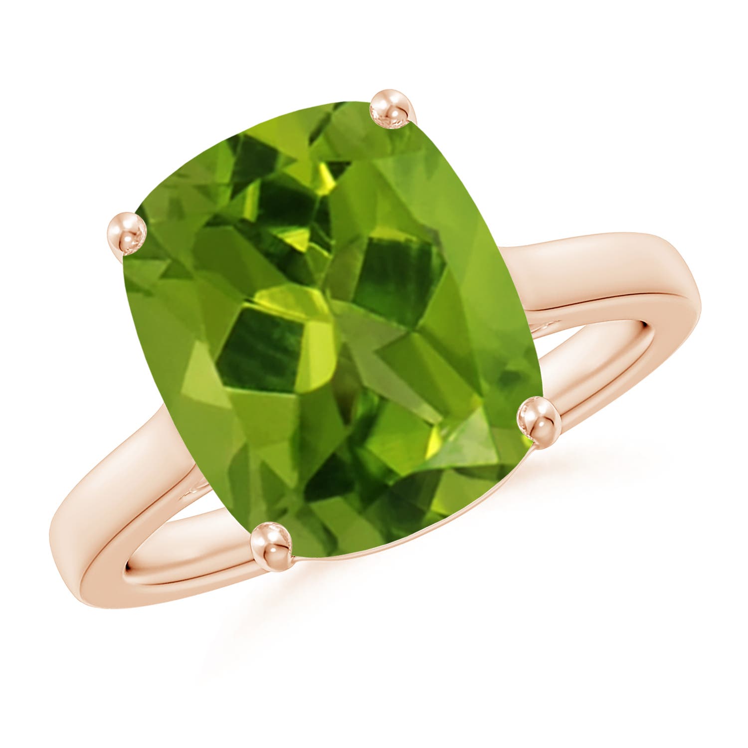 AAAA - Peridot / 5.54 CT / 14 KT Rose Gold