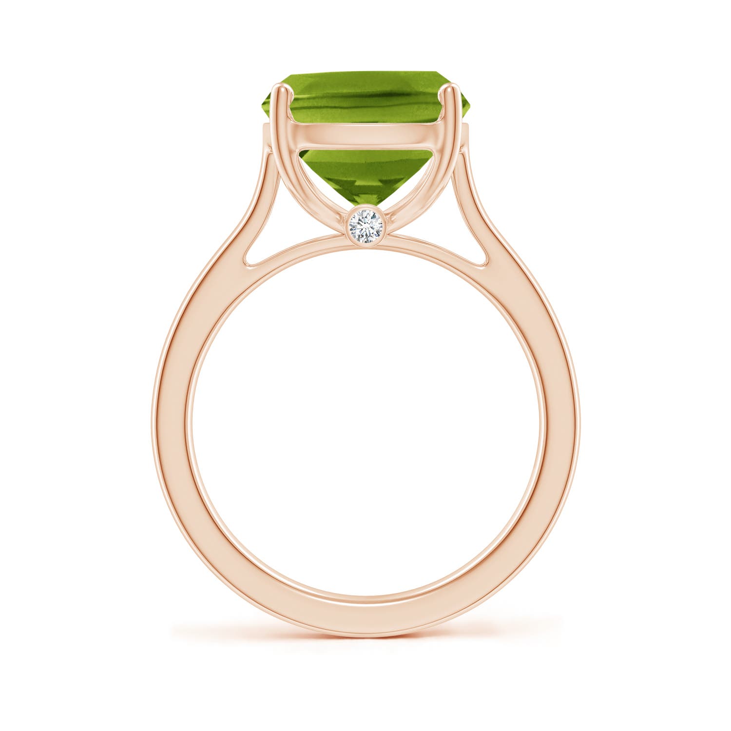 AAAA - Peridot / 5.54 CT / 14 KT Rose Gold