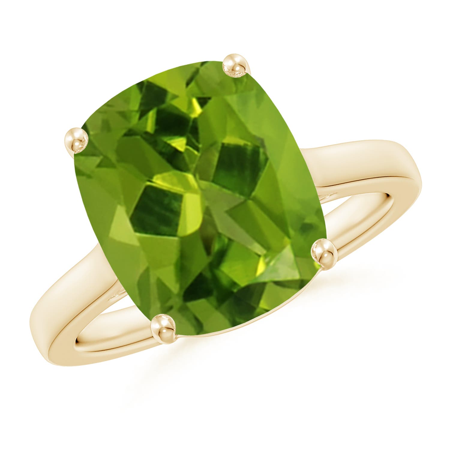 AAAA - Peridot / 5.54 CT / 14 KT Yellow Gold