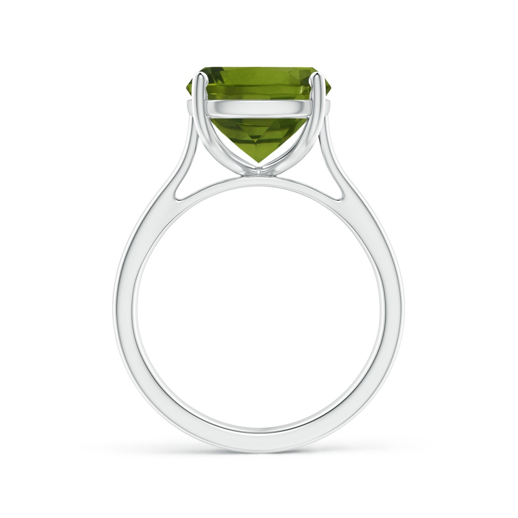 11.02x8.99x5.64mm AA GIA Certified Classic Rectangular Cushion Peridot Solitaire Ring in White Gold Side 199