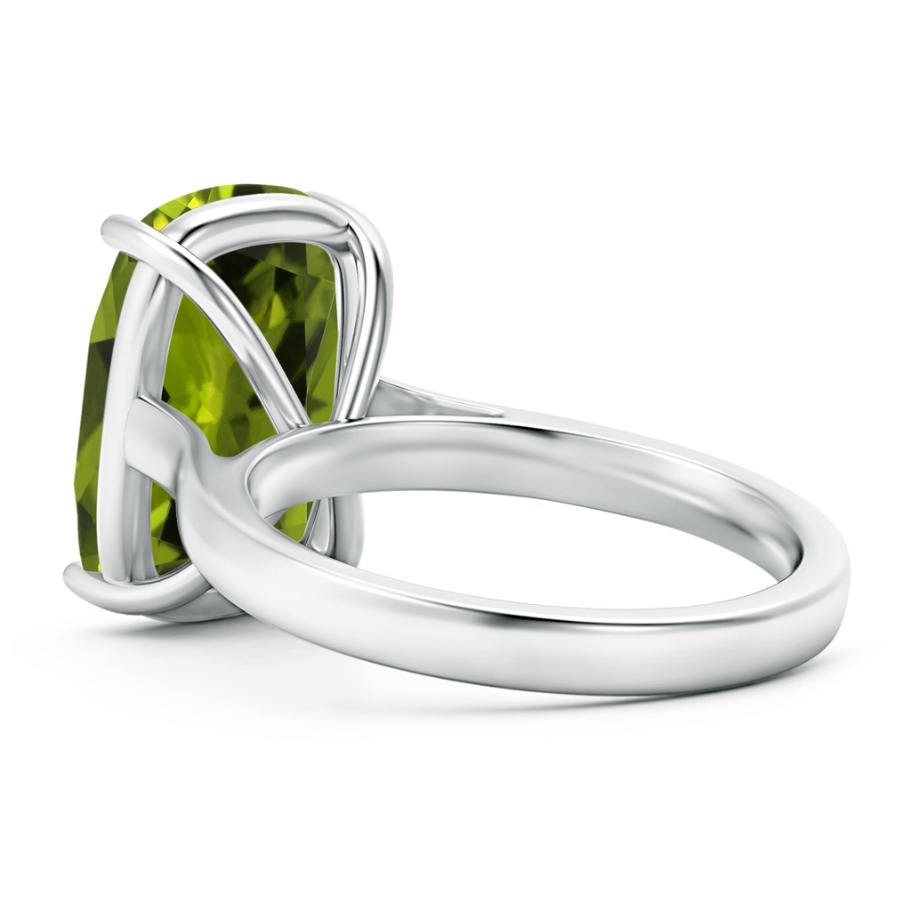 11.02x8.99x5.64mm AA GIA Certified Classic Rectangular Cushion Peridot Solitaire Ring in White Gold Side 399