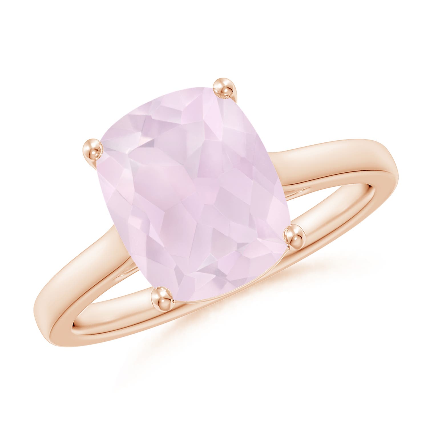 A - Rose Quartz / 2.75 CT / 14 KT Rose Gold