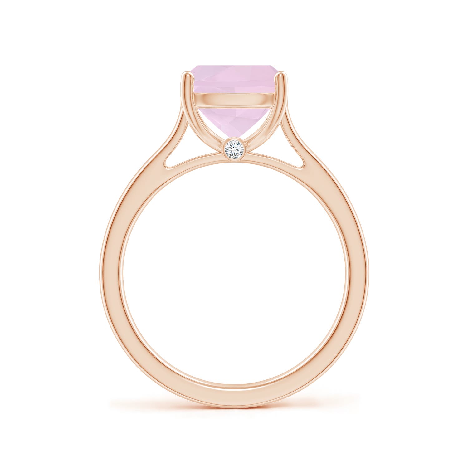 AA - Rose Quartz / 2.75 CT / 14 KT Rose Gold